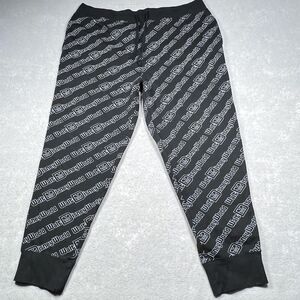 Disney Parks Mens 2XL Black Joggers Sweatpants All over print Walt Disney World